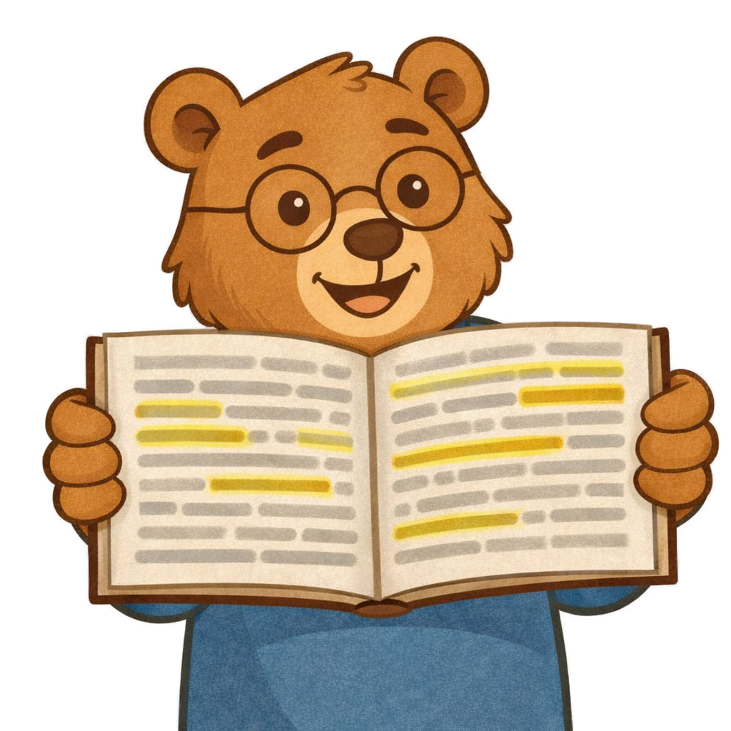 Миша с книгой